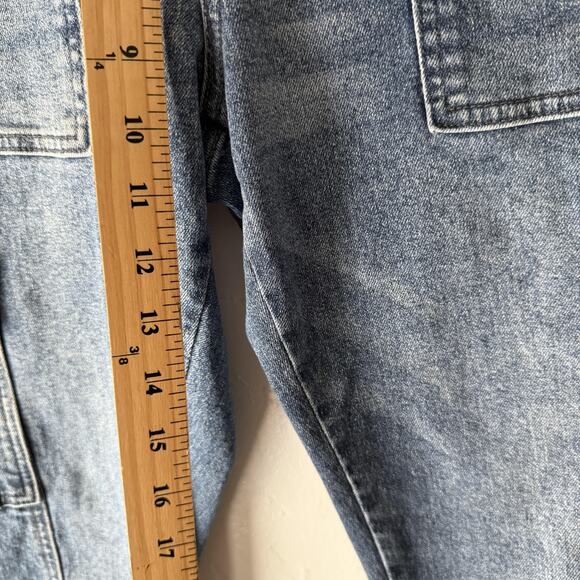 Kancan Jeans Womens 9 28 Cargo Utility‎ Denim Straight Leg Pocket Stretch Pants - Picture 5 of 9